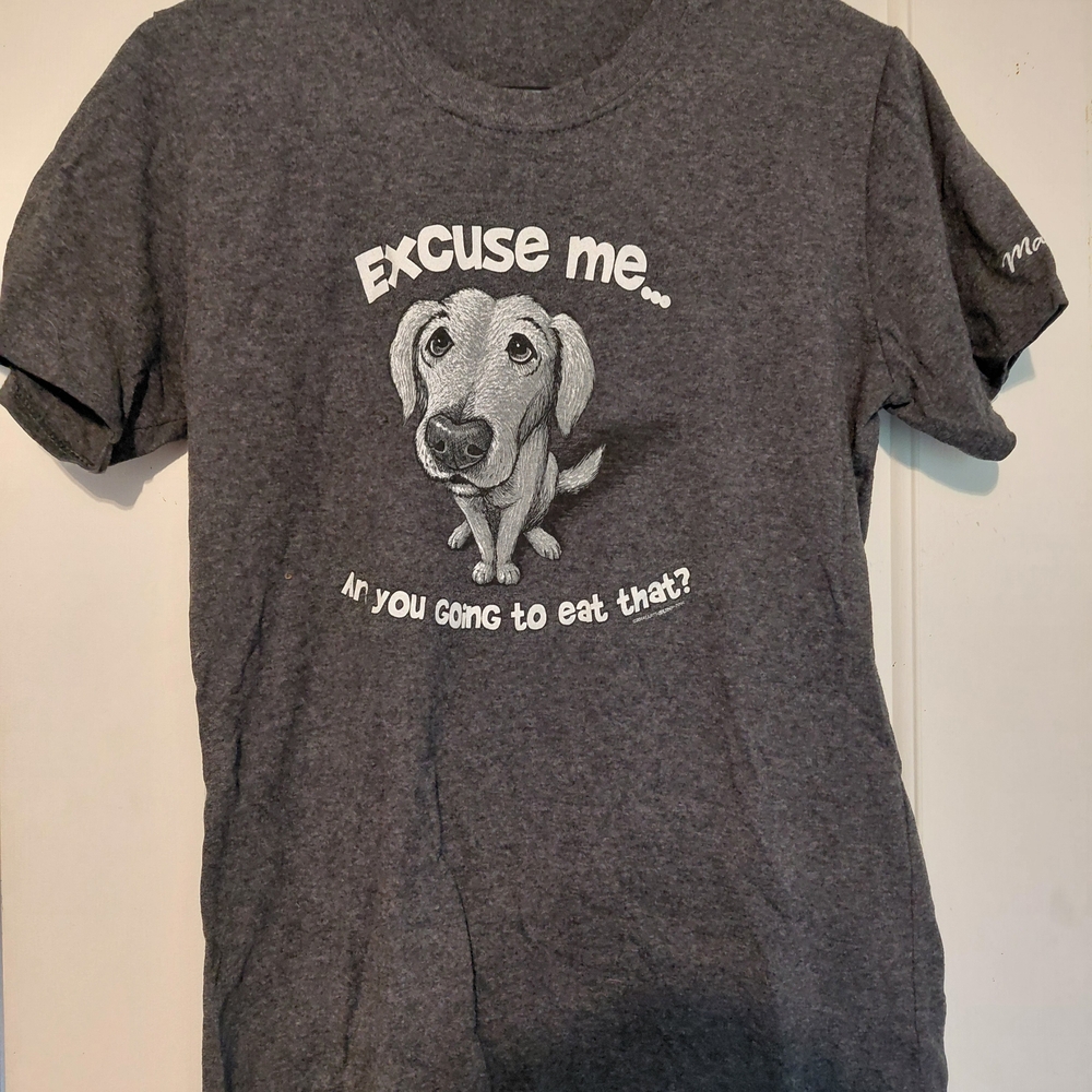 Charcoal Dog Graphic Tee